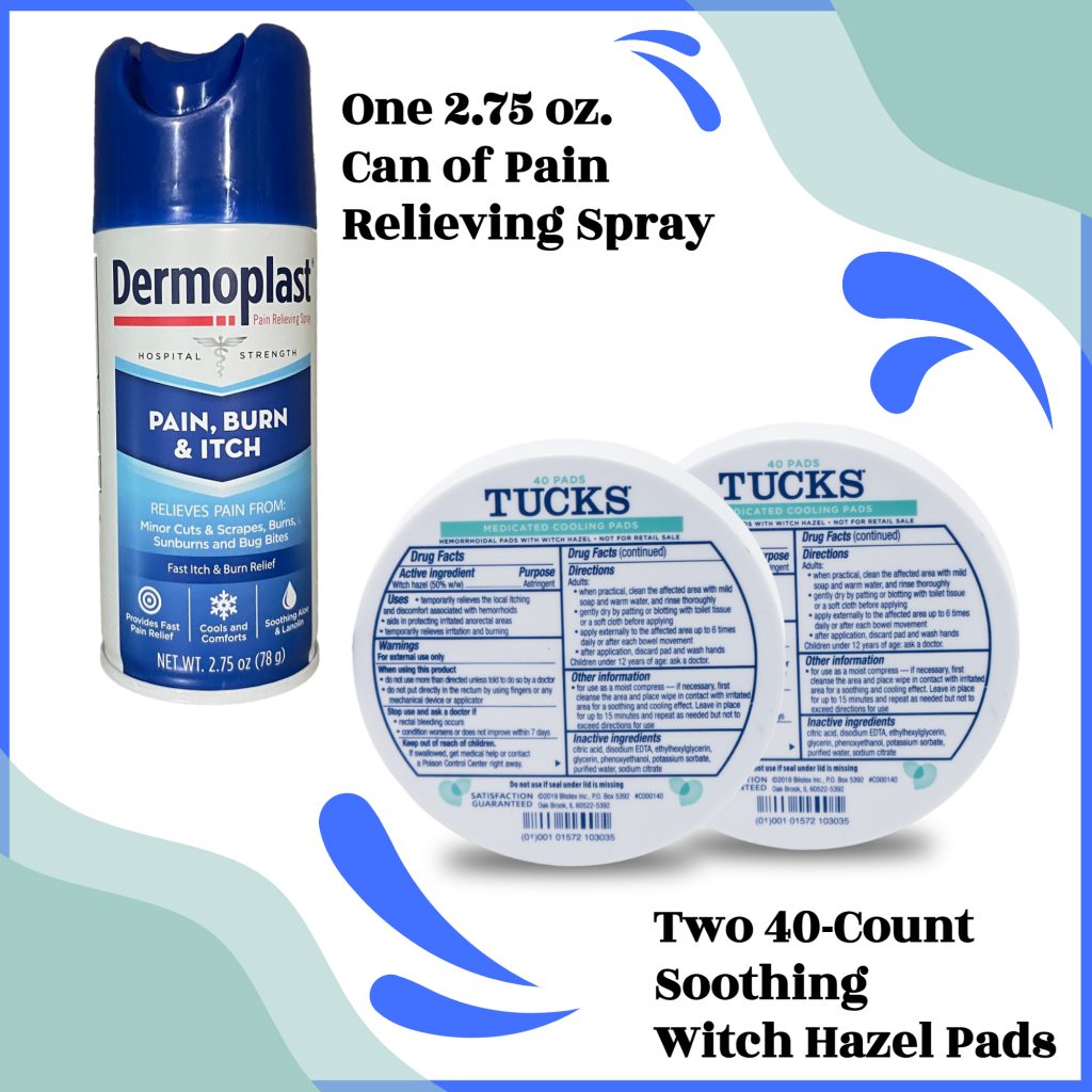 Dermoplast Cooling Spray Tucks Medicated Pads